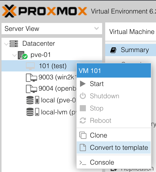 Proxmox Windows Convert to Template